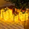Set of 3 Christmas Lighted Gift Boxes with Pre-lit 90 LED Light and Bows